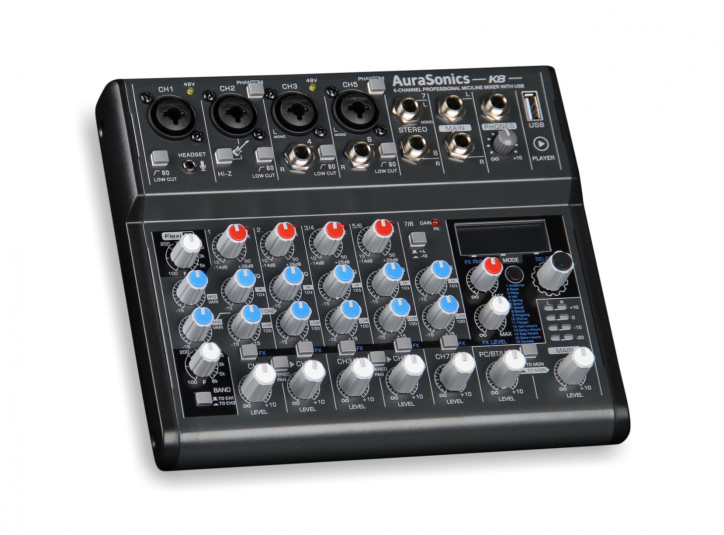 AuraSonics K8 компактный микшерный пульт в Полевской