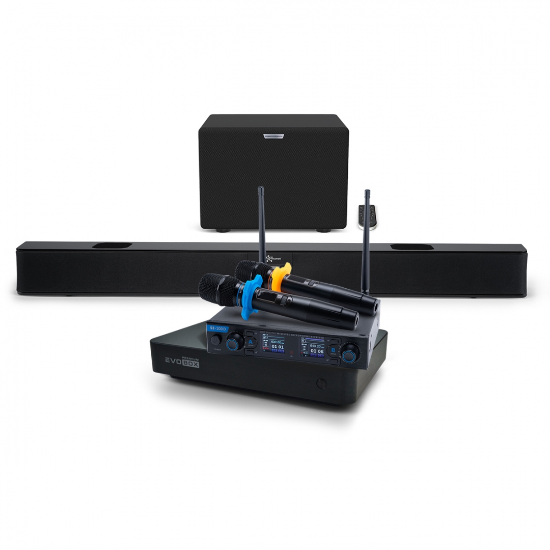 Hi-End караоке-система EVOBOX Premium + EvoSoundBar (саундбар с караоке) в Полевской