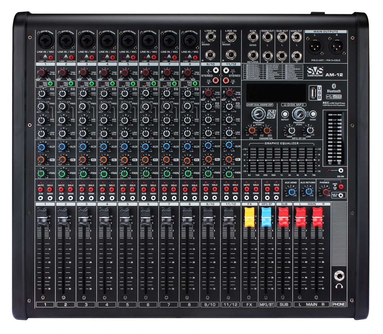SVS Audiotechnik mixers AM-12 Микшерный пульт аналоговый, 12-канальный в Полевской