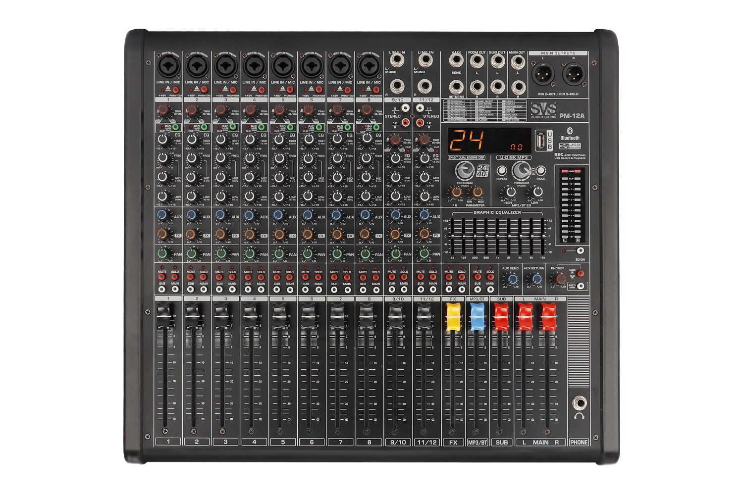 SVS Audiotechnik mixers PM-12A Активный аналоговый микшерный пульт, 12-канальный в Полевской